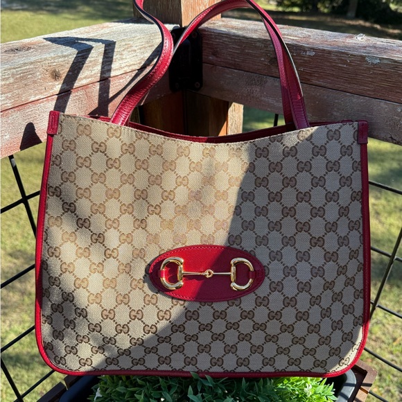 Gucci Monogram Satchel Tote - Picture 2 of 14